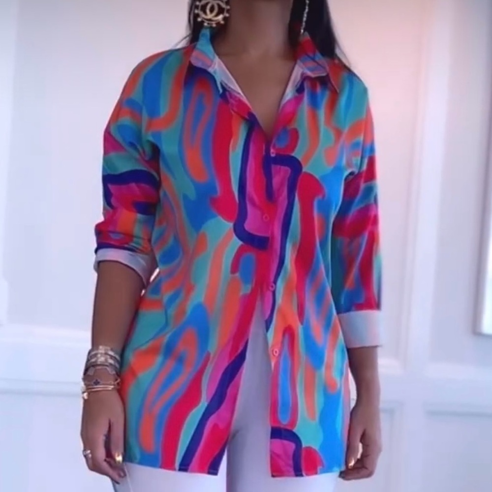 Colorful Abstract Women’s Pant set